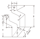 TECNOCONTROL ST312 Fixing bracket for ATEX sirens model SI312