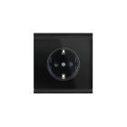 ELSNER 70333 Power Outlet body - black/black matt CEE 7/4 Pow