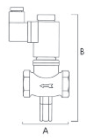 TECNOCONTROL VR939/12 Manual reset solenoid valve 12Vdc NC 1/2 inch 6 bar