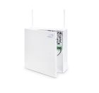 ELDES ESIM384 Centrale a microprocessore a 64 dispositivi senza fili con 8 zone cablate a bordo (16 con la funzione di duplicazione zone) espandibile fino a 144 zone di cui 64 dispositivi senza fili.