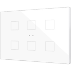 ZENNIO ZVITXLX6W TECLA XL 6-button backlit capacitive touch switch, white
