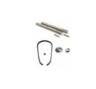 NICE NDA523 Kit rinvio a catena 3/4, 3.1,Albero + 30mm,Pignoni 12 + 36 Denti, 2.5 m catena