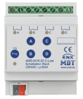 MDT AMS-0416.02 AMS-0416.02: Attuatore di commutazione 4 canali, 16 A, 230 V CA, carico C