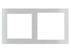 EKINEX EK-P2G-GB_ Placca 2 posti metallo - finestra 55x55 + 60x60