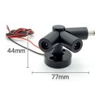 LEDCO LK20/NE/F LINK GIUNZIONE TRIPLA SNODABILE NERO 2 FEMMINE 1 M