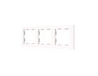 ZENNIO 980000307 ZS55 – Frames for ZS55 switches and sockets, Flat 55 and Tecla 55, 3-gang, white