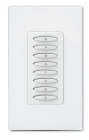 ELAN KPCW8W Keypads Keypad Controller, 8-Button Blue Backlight, White