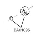 RIB BA01095 R JOLLY PULLEY ROLLERS (4 pcs)