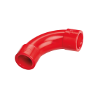 COOPER CSA INCENDIO AA-E25-90R GOMITO ROSSO 90° IN ABS - 25MM DIAMETRO