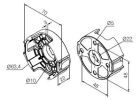 NICE 701.54.00 Compact plastic support, with recessed screw at 48 mm 