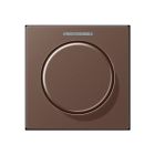 JUNG A1540KO5MO Cover with light outlet for KNX rotary button - mocha
