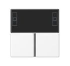 JUNG A4093TSAWWM Copritasti per controller ambientale KNX compatto- mod. AS+A500+A creation- bianco alpino opaco