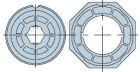 NICE 866.20.00 Round 102x3 wheel + crown