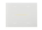 EELECTRON 9025GL304L01 PULSANTE VETRO CAPACITIVO KNX, BIANCO 3 MODULI  VETRO 4 CANALI