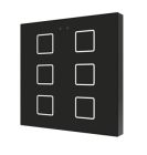 ZENNIO ZVIF6VTA Flat capacitive keyboard, 6 Keys + T° black