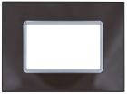 MAPAM 6003BL-6 Gem 6003BL-6 3P Dark Brown Glass Plate