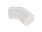 THERMOSTICK AABI-E25-45B Curva 45 gradi in ABS di colore Bianco. Diametro.  25 mm
