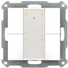 MDT BE-TA55P4.01 BE-TA55P4.01: Pulsante Plus 4 volte, 55mm, Bianco - Finitura opaca