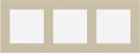 EKINEX EK-D3P-FBL Placca Deep (FF e 71 e 20Venti ) rettangolare - FENIX NTM- beige luxor