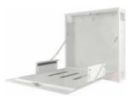 WOLF SAFETY RKDVR-V435 Wall-mounted metal box with lock on flap