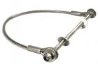 GIBIDI KFI500ING CAVO ARRESTO CADUTA (ACCIAIO INOX) - 500MM (CON GUAINA + ASTA INOX)