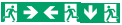 COOPER CSA LIGHTING SL23A SAFELITE Set of 3 ISO7010 Pictograms