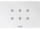 CAME 67600510 OH/6ITC WH MOD.6 ING.ON WHITE PLATE