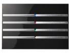 BLUMOTIX BX-F-RKB-SILVER QUBIK SENSITIVE Keyboard Cover ABS 120X80 8 Buttons Black