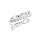 BTICINO BT-3684DBF Multisocket 4 schuko/beip+inter+salvaf white