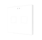 ZENNIO ZVI-F2-GW ZVI-F2-GW Flat 2 Backlit capacitive touch switch, 2 buttons, gloss white