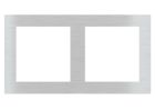 EKINEX EK-P2P-GB_ Placca 2 posti metallo - finestra 55x55