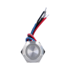 CDVI BNONFE 19 mm backlit wired stainless steel vandal-proof button