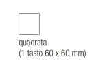 EKINEX EK-T1Q-F Confezione tasto singolo quadrato serie 71 in NTM