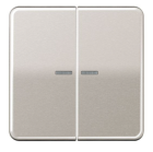 JUNG CD10921STRFPT Pulsante KNX RF, 2 canali, platino