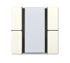 JUNG LS2072NABS Sensore a tasti 2 canali Standard per accoppiatore bus KNX 2070U radiotrasmettitore a parete 40FW- bianco