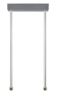 COOPER CSA ILLUMINAZIONE 40071350775 GANCI PER SOSPENSIONE 1,0M PROTEZIONE METALLICA