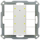 MDT BE-TA55P8.G1 BE-TA55P8.G1: Pulsante Plus 8 volte, 55mm, Bianco - Finitura lucida