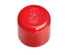 ELKRON FIRE 80RC1310123 AAC25R ABS pipe closing cap, red colour