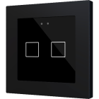 ZENNIO ZVI-F55X2-A ZVI-F55X2-A Flat 55 X2 Backlit capacitive touch switch (55 x 55 mm), 2 modules, anthracite