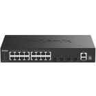D-LINK DGS-1530-20 16 PORTS GE + 4 PORTS 10G SFP+ Switch Stand-Alone
