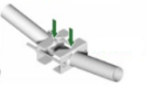 UNISTAB AD1712W Extension d. 60mm 10° double inclination per pole