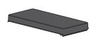INIM "BXS BACK BOX CAPS (BL" Copertura per box posteriore rivelatore BXS - colore nero
