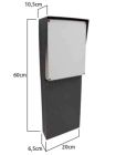 ABTECNO APE-557/0023 COLONNINA PORTA CENTRALINA H= 60 CM CON SCATOLA STAGNA (20X60X10.5)