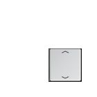 JUNG A404TSAPAL14 Copritasto per sens. 4 canali-c. simb. mod. A500- tast.1 e 4- alluminio