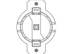 CAME 001YM0158 E-type quick plug mount
