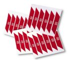 NICE WA10 Red reflective adhesive strips 24 pieces