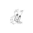 MINGARDI 2700393 Staffa supporto attuatore argento / Silver actuato