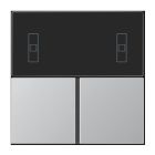 JUNG AL4093TSA Set di pulsanti completo per controller ambientale KNX compatto 4093KRMTSD- mod. LS990- alluminio