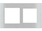 EKINEX EK-S2S-GB_ Placca doppia in metallo 2 finestre 60X60