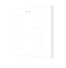 ZENNIO ZVIF6VTW Tastiera capacitiva Flat, 6 Tasti + T° bianco